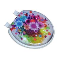 Сиденье для унитаза (мягк.) с рис. Бабочки на цветах 103-311-46