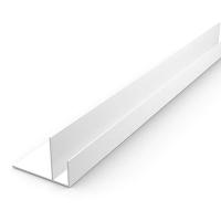 Молдинг торцевой F белый 3м АЛЬТА-ПРОФИЛЬ