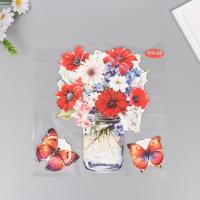 Наклейка "Полевой букет" 40х31 пластик 