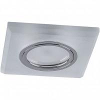 Cветильник ИВО-50w G5.3 подств. 4000К кв. бел.матов. хром CD8170  FERON