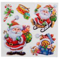 Наклейка Дед Мороз 18*17,5см 003186 PSX7801V