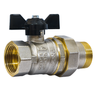 Кран американка шар 1/2" баб Белая LD 10/13