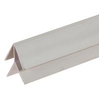 Профиль ПВХ 3мм Внешний угол белый 2,44м
