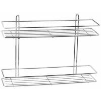 Полка прямая 2-х ярусная SWR-022 SWENSA хром