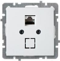Розетка  компьютерная механизм белый 1-ая 24110444 Nilson Thema 