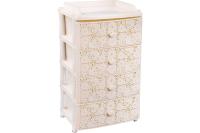 Комод 4-х сек. широкий "Лаура" белый  М6839 г.Октябрьский