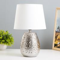 Лампа настол. Беата серебро 40w Е14 21*21*32 Risalux