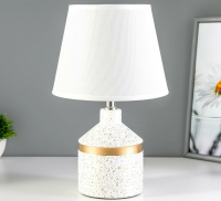 Лампа настол. Аквилина бело-золотой 40w Е14 20*20*33 Risalux