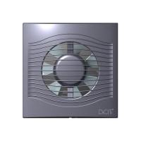 Вентилятор D100 SLIM 4C dark gray metal с обр. клапаном DICITI
