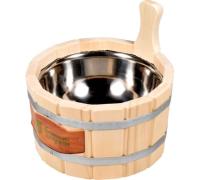 Ушат "шайка" 3,5л нерж.вставка, Липа 33215