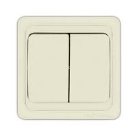 Выключатель Валери 2-кл.(слоновая кость)Б- В0023 Universal