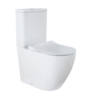 Унитаз-моноблок AZ-8614  Безободковый,   сиденье с микролифтом  665*375*785 Azario 