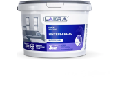 Краска фасадн.,моющ.,белоснежн. Лакра 3кг