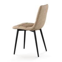 Стул Чили (велюр Бежевый+черная опора)