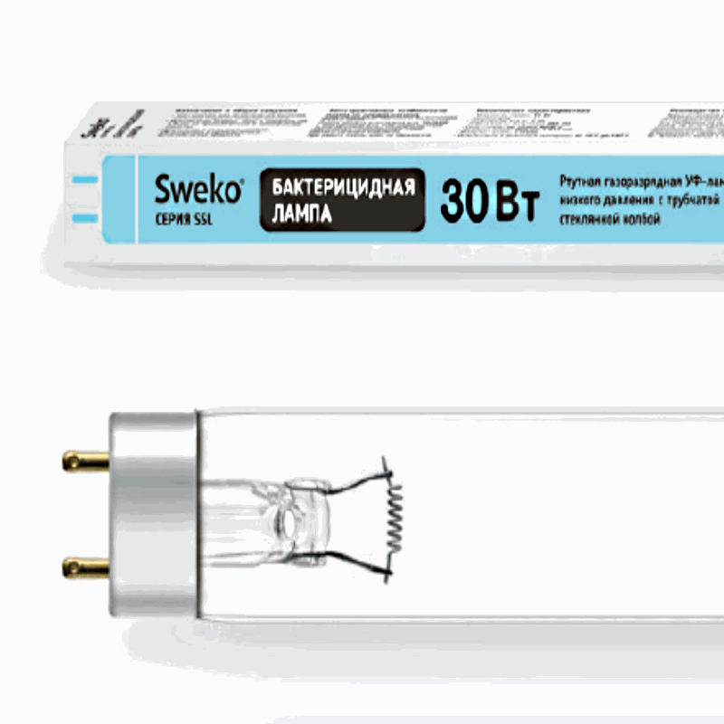 Лампа 30вт. Бактерицидная лампа SSL-t8-UVC-30w-g13-bg. Лампа бактерицидная т8 UVC 30w g13. Бактерицидная лампа Sweko SSL-t8-UVC-30w-g13-bg. Лампа бактерицидная UVC 30 Вт, t8/g13, безозоновая TDM.