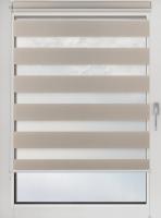 Штора рулонная 75*160см DAY&NIGHT бежево-серый