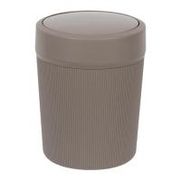 Контейнер для мусора ВЕЛЬВЕТ IDEA 4л серый М2485