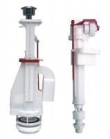 Арматура к смывному бачку 2-кноп  ALKAPLAST хр. кн. ниж подводка ун. колонка