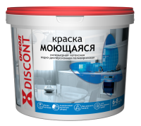 Краска В/Д МОЮЩАЯСЯ мат. 1,5кг "Дисконт" ОРЕОЛ
