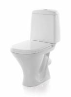 Унитаз компакт с арматурой и сидением "АТТИКА  эконом" кос. нижн., арм., сид.