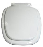 Сиденье для унитаза пластм квадрат  белый  "Русская сантехника"