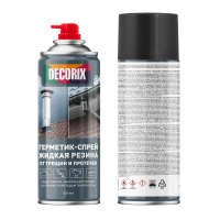 Жидкая резина аэрозол. Черная 520мл. Decorix