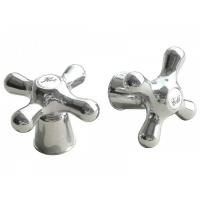 Маховик КРЕСТ квадрат пласт.хром