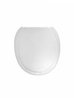 Сиденье к унитазу пластм круглое белое "Русская сантехника"