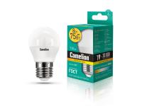 Лампа G45 LED 8/830/E27 (8Вт 220В) Camelion Basic power 