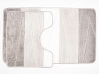 Коврик для в/к из 2 шт. 50*80 серый AQUA Prime Enigma