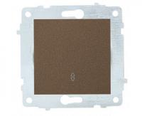 Выкл 1кл 10А (проходной) мокка OVIVO 600-000219-209