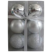 Набор шаров 6см 6шт серебро PB6-6SMB-S 102555