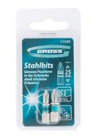 Набор бит РН1*25,сталь S2, 2шт Gross