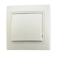 Выключатель 2СП крем 701-0303-101 Lezard