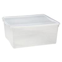 Ящик д/хранения с крышкой 400х335х170мм 18л КРИСТАЛЛ Econova бесцветный