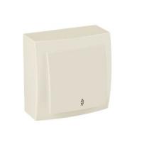 Выключатель 1-кл проходной (крем) 26121007 Nilson Themis 