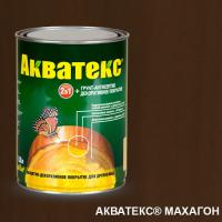 Покрытие защитно-декоративное для  древесины (Махагон) 0,8л "Акватекс"