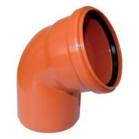 Отвод 110 мм угол 67 НАРУЖНЫЙ ПП ПОЛИТЕК
