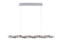 7278-1L Chrome+Finish+Clear/Smoky Cristall Люстра