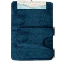 Коврик для в/к из 2 шт. 60*100 161 синий  AQUA Prime Be Maks 