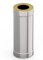 Труба-сэндвич нерж.+нерж., д=120*200, длина=1м (430/0,8мм)