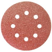 Круг перфорированный абразивный на ворсовой  подложке под "липучку", Р150,125мм MATRIX