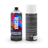 Эмаль аэрозол. по пластику мат. белая 520 мл Decorix