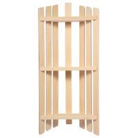 Полка угл. 3-х яр. 76*33*11см, липа "Банные штучки" 3325