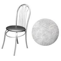 Стул Тюльпан белый мрамор на ант.серебро г.Казань