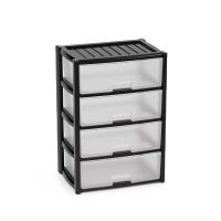 Комод 4-х сек. широкий "Колорит" (черный) М8763