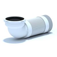 Слив для унитаза  260/540 90 градусов К729R угловой  Анипласт 