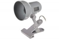 СветильникН-035 белый (230V/60W) прищепка метал.  Camelion 