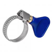 Хомут обжимной 30-45 мм накат. с ключом нерж. сталь