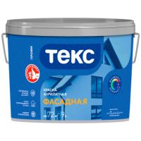Краска акрилатная д/цоколя и фасадов база А 9 л "Профи" ТЕКС